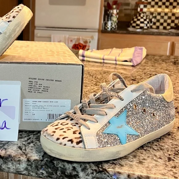 Golden Goose super star classic with real fur